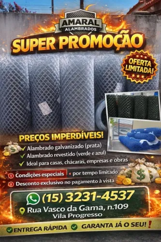 Alambrados Galvanizados e Revestidos de PVC