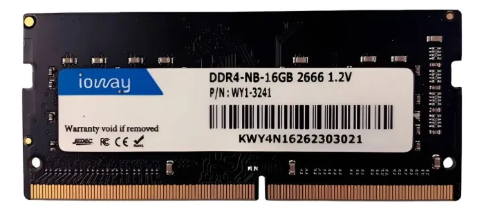 Memória Ram 16GB DDR4 2666MHZ SODIMM Ioway