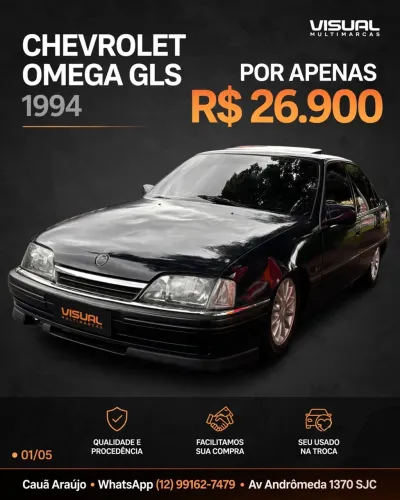 Chevrolet Omega GLS 2.2 / 2.0 (álcool) 1994