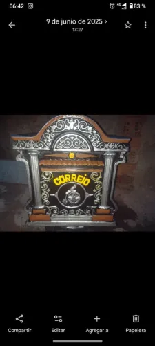 Caixa de correo feito de ferro fundido
