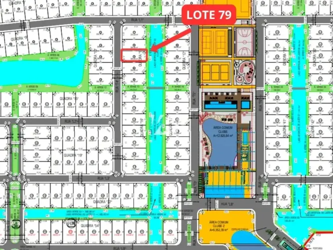 Terreno no Condomínio Reserva da Pedra na Pedra Branca - imv