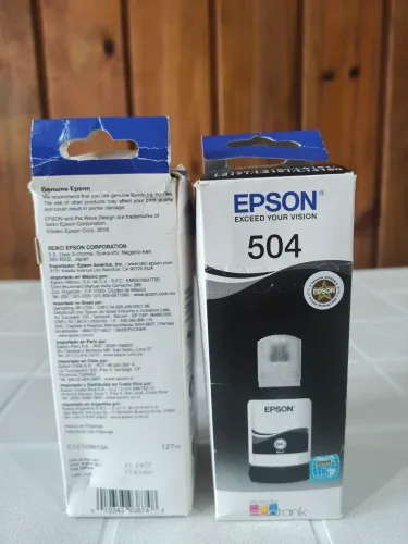 Tinta para impressora Epson cor Preta