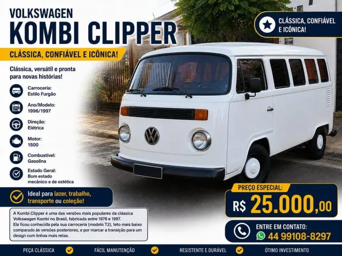 Volkswagen Kombi Standard/ Luxo/ Serie Prata 1997