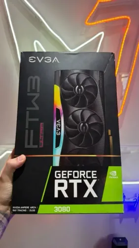 EVGA GeForce RTX 3080 FTW3 ULTRA 10GB GDDR6X - Impecável com Caixa