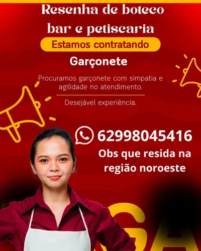 Contratamos Garconete