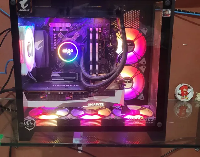 PC gamer completo ryzen 5700x rx 7600 oc gigabyte OBS:ler anúncio