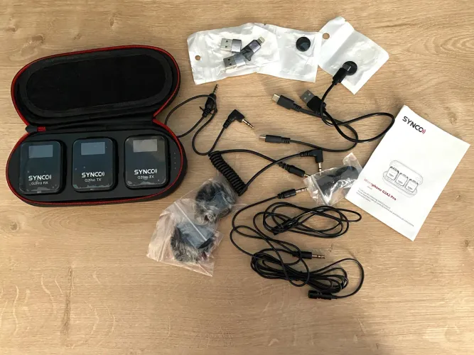 Microfone de lapela sem fio SYNCO G2 A2 Pro