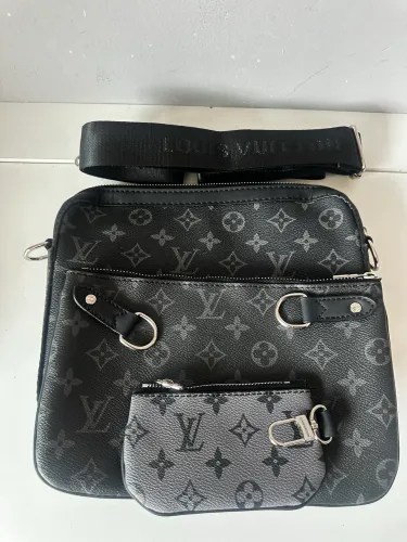 Bag tripla LV de couro sintético