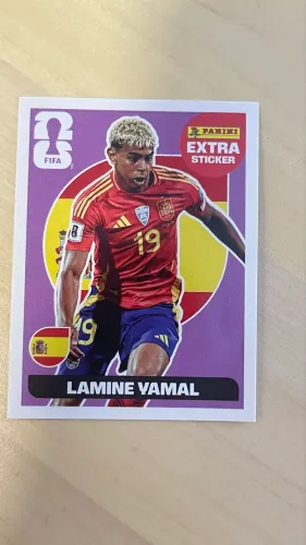 Figurinha Lamine Yamal Extra Stickers 2026