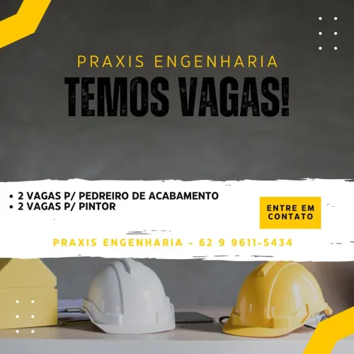 Vaga para pintor e pedreiro de acabamento