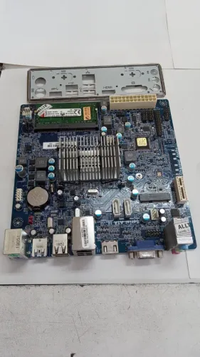 Kit Placa Mãe Mini-itx Ipx1800e2 Processador J1800 Ddr3 Hdmi Vga +memoria 4 gb +Fonte Atx.