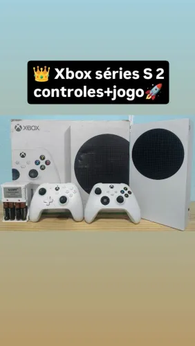 Xbox séries S 2 controles + jogo