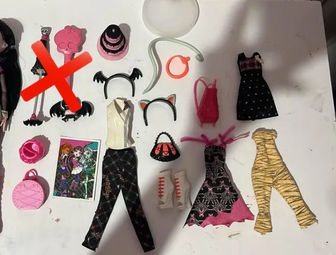 Lote acessórios Monster high