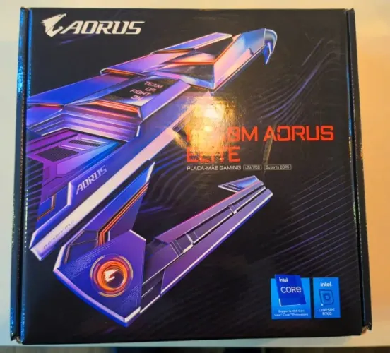 Placa-Mãe B760M Aorus Elite DDR5 LGA 1700 - Impecável na Caixa