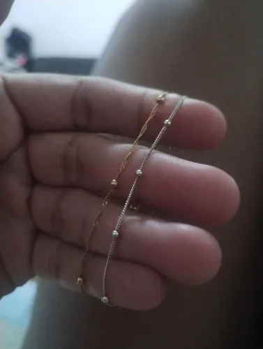 Pulseira infantil Rommanel e outra de Prata