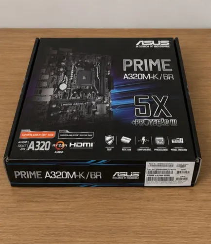 Placa-Mãe Asus Prime A320M-K/BR AMD AM4 (Na Caixa)