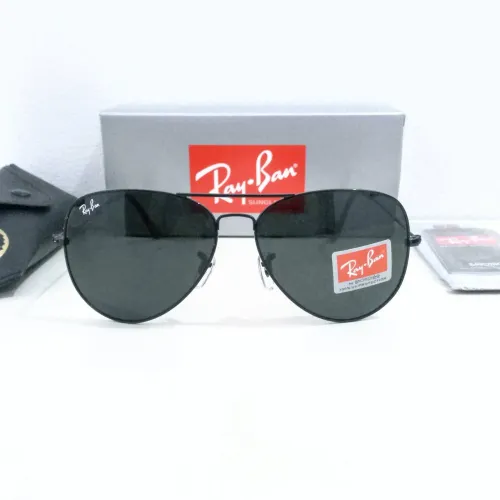 Óculos de sol Ray ban aviator preto 3026 unissex novo 