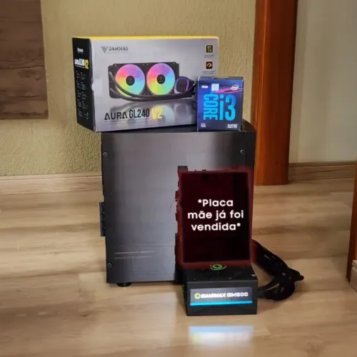 Kit PC - i3 9100F + Fonte 500W + Gabinete + Watercooler 240mm