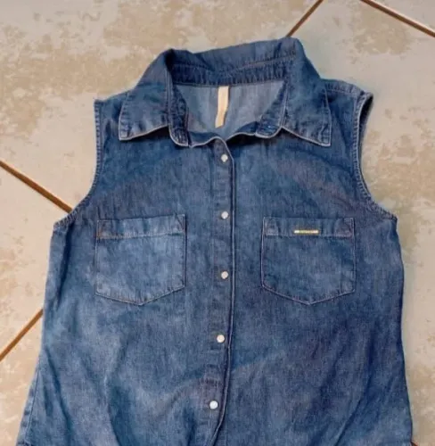 Blusa jeans infantil feminina lunender tamanho 12 