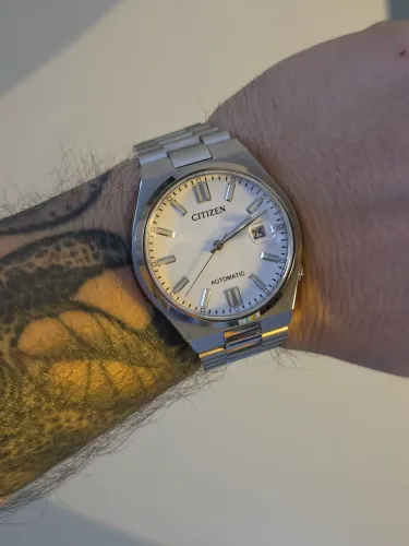 Relógio Citizen Tsuyosa 40mm Branco