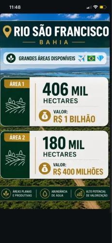 Vendo área rural grande