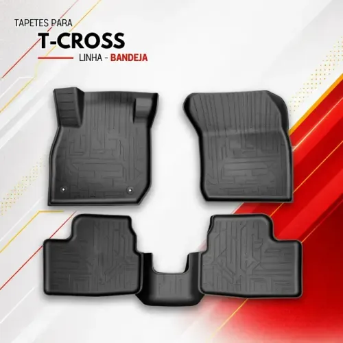 Tapete Tipo Bandeja Borda Alta 3d Para T Cross 2019 A 2026
