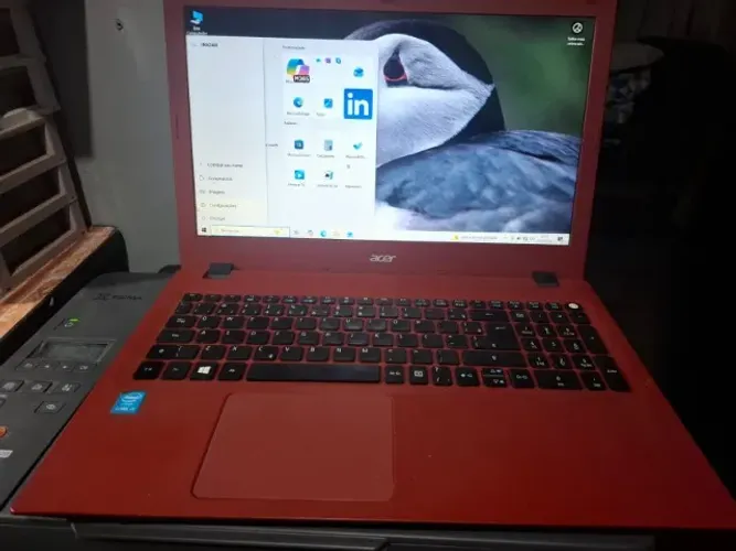 Notebook Acer Aspire E5-573-37EP Core I3 8Gb memória SSD 120GB + HD 320GB