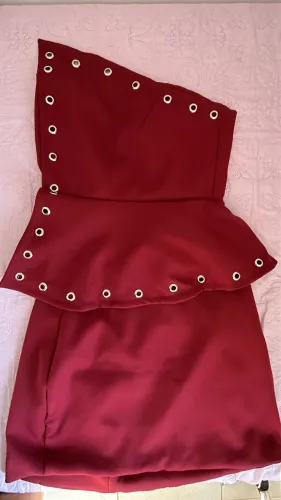 Conjunto vinho alfaiataria dupla