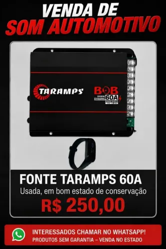 Vendo fonte!!! Taramps