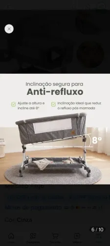 Berço infantil novo na caixa