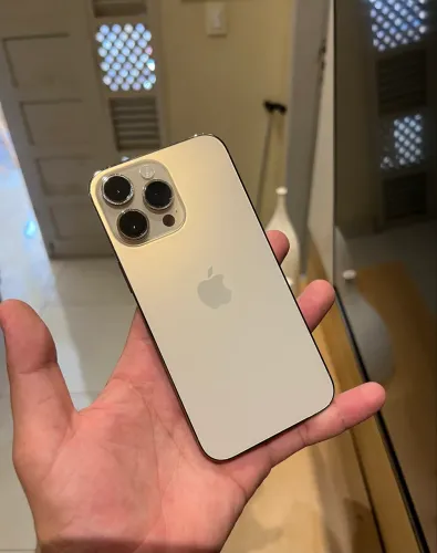 iPhone 14 PRO MAX GOLD 256GB TODO ORIGINAL COMPLETO ESTADO DE LOJA