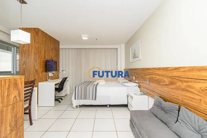 Flat 50 m² - Ed Fusion Work e Live 100% Mobiliado