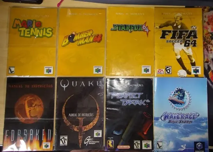 Lote Manuais nacionais Nintendo Gradiente