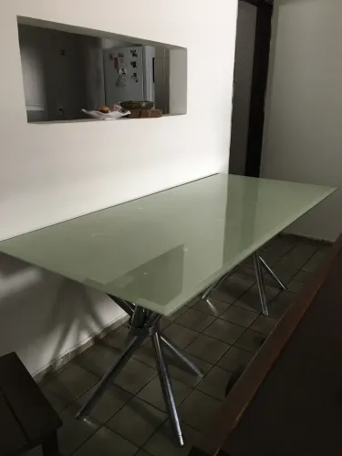 Mesa de vidro 8 lugares