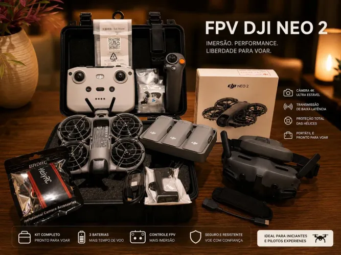 Drone DJI neo 2 combo fly more com goggles 3