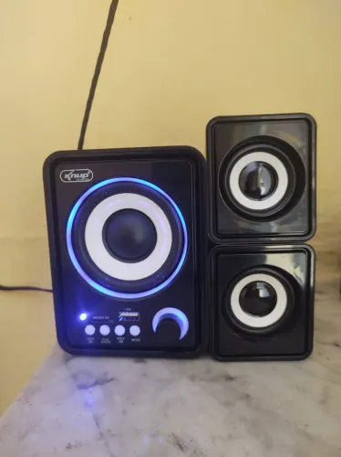 mini system knup som Bluetooth para tv pc usb preto potência 18w troco em som caixa usado