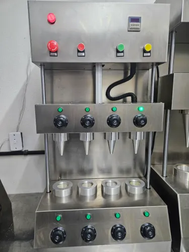 Máquina massas pizza em cone automática