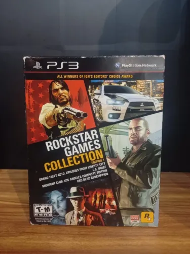 JOGO BOX ROCKSTAR GAMES COLLECTION PS3 ORIGINAL COMPLETO 