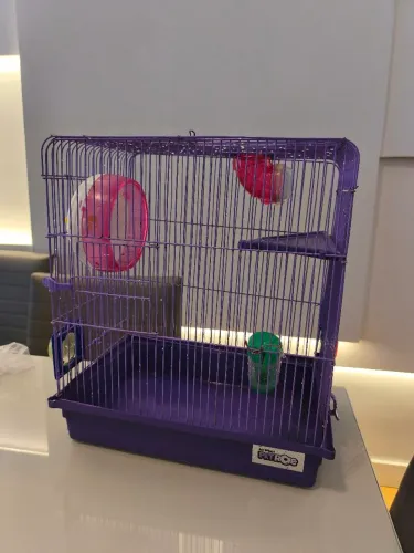 Gaiola Hamster, com acessórios.