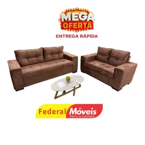 Sofá com 2 e 3 Lugares Fixo FAZEMOS ENTREGA