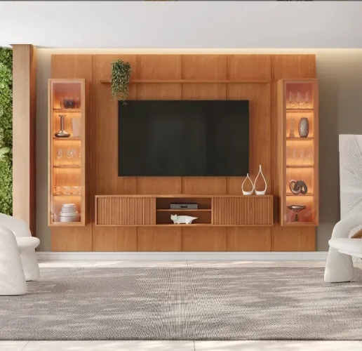 Painel com Rack e Cristaleiras Bellagio 279