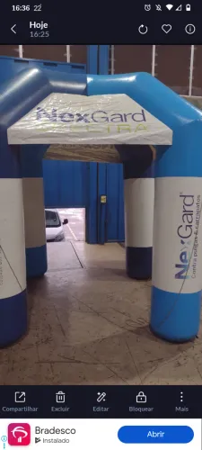 Tenda inflável