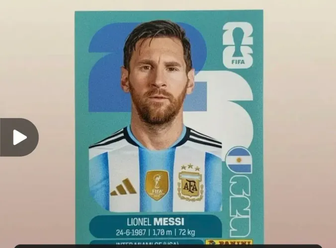Figurinha do messi