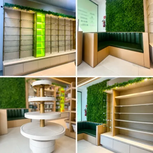 Móveis Loja Complets Alto Padrão - 100% MDF, vidro temperado e LED