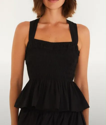 Blusa lastex preto farm P