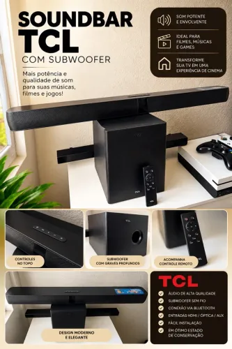 Promoção de Soundbar TCL