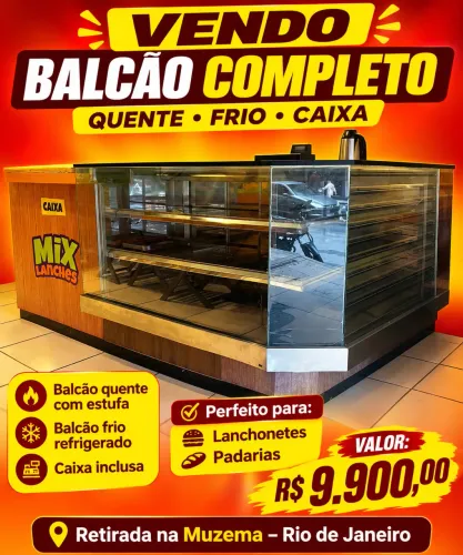 Vendo balcão expositor completo