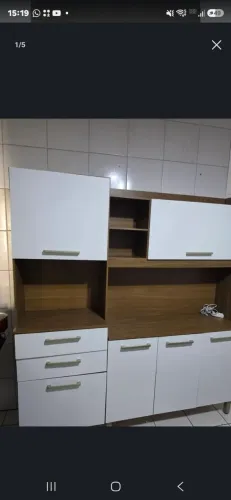 Armário de Cozinha Compacta Demóbile Savoy com 6 Portas, 2 Gavetas e 2 Prateleiras - 178cm