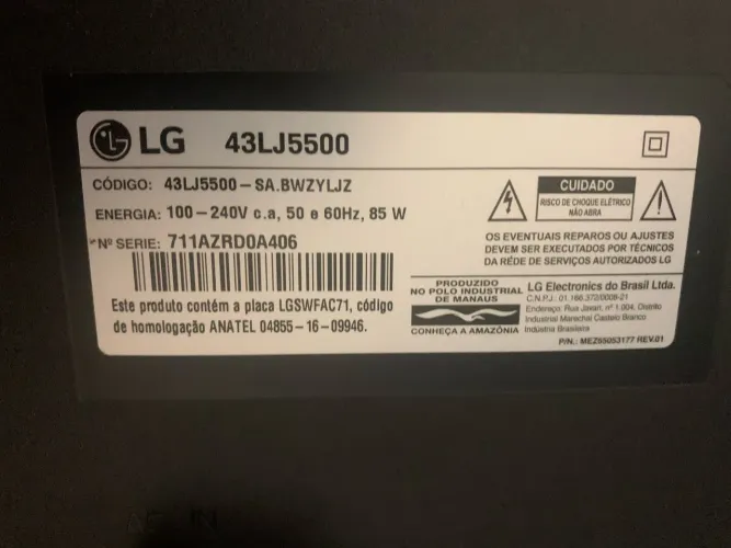 Smart TV LG 43" Full HD
