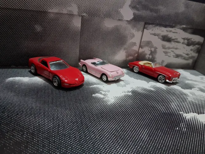 3 miniaturas 1:64 pneus de borracha 